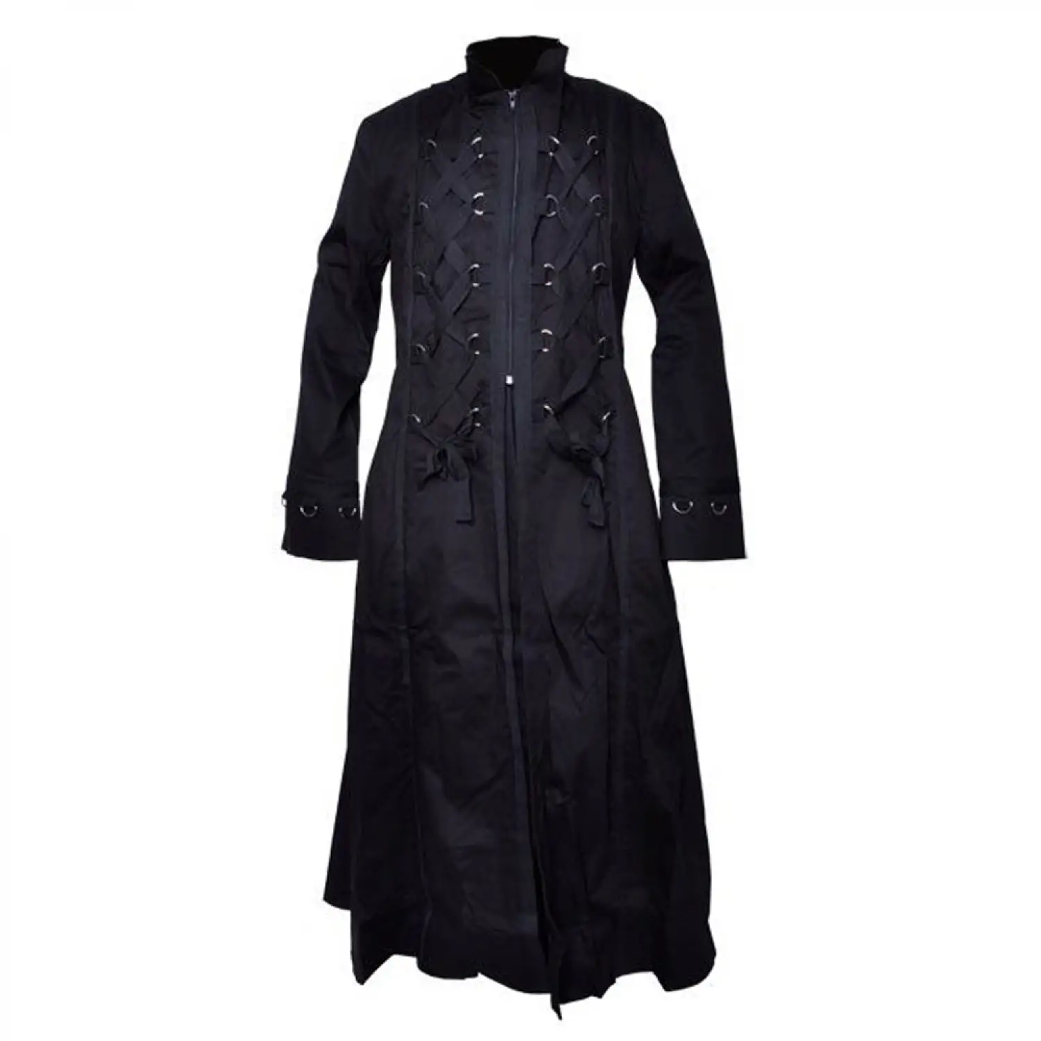 Jacquard Pattern Priest Coat | Men's Steampunk Victorian Style
